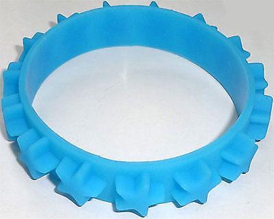 Light Blue Rubber Silicone Stars Bracelet Wristband Bangle Mens Womens Jewellery