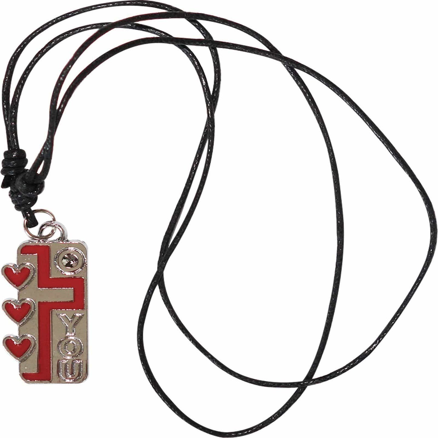 Love Heart Jesus Cross Dog Tag Pendant Chain Necklace Silver Metal Womens Girls