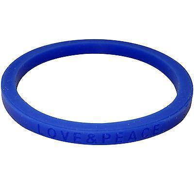 Love Peace Dark Blue Rubber Silicone Wristband Charm Bracelet Bangle Jewellery Love Peace Dark Blue Rubber Silicone Wristband Charm Bracelet Bangle Jewellery