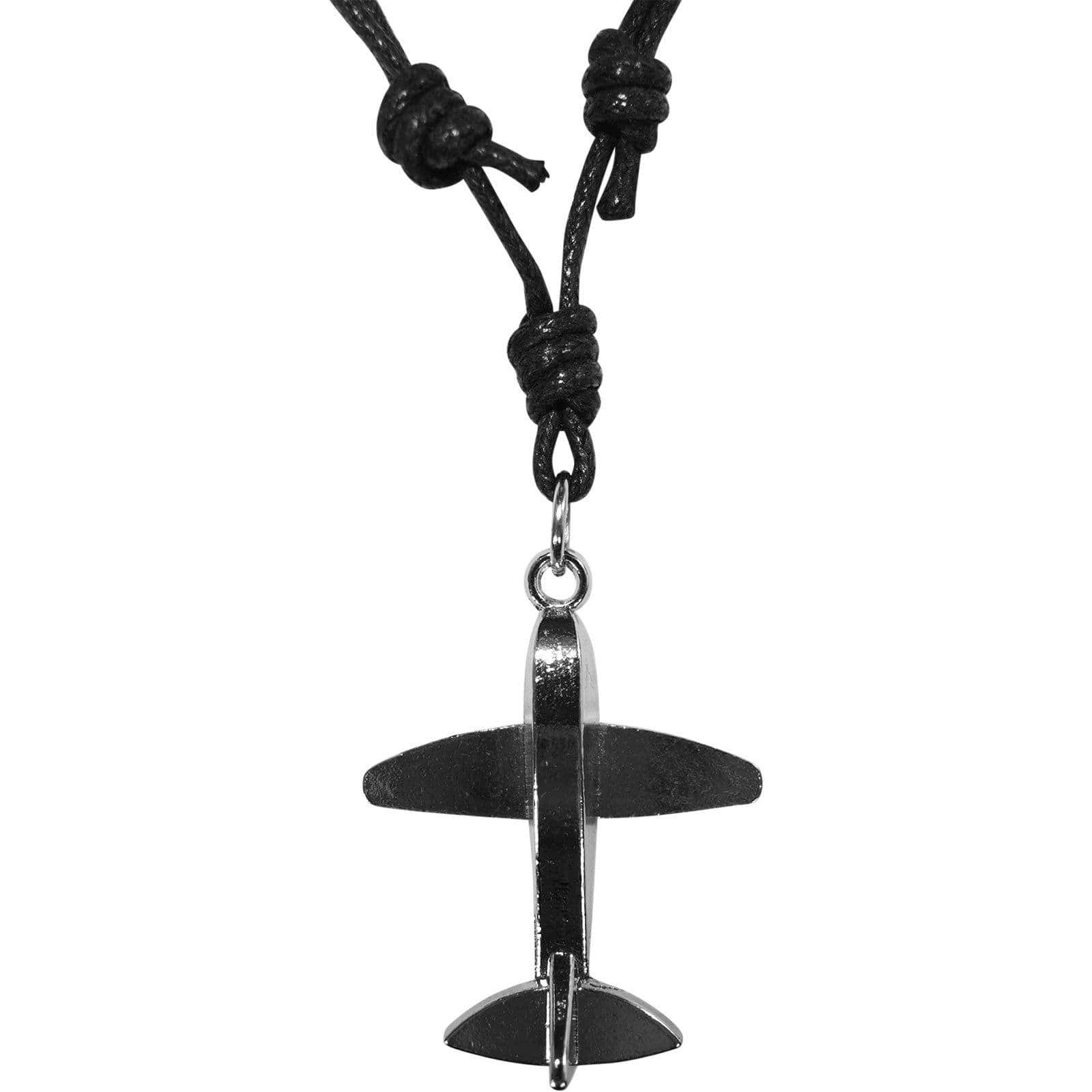 Metal Aeroplane Pendant Chain Airplane Necklace Mens Womens Girls Boys Jewellery