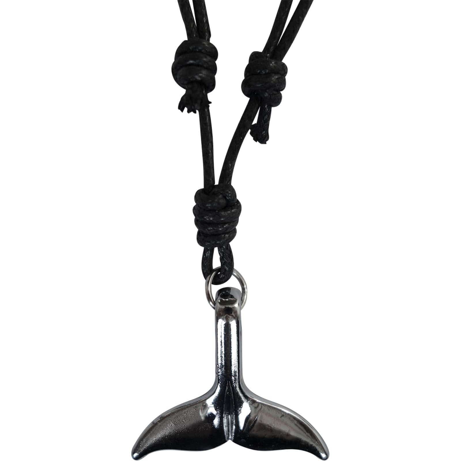 Metal Dolphin Whale Mermaid Tail Pendant Chain Necklace Mens Womens Girls Boys