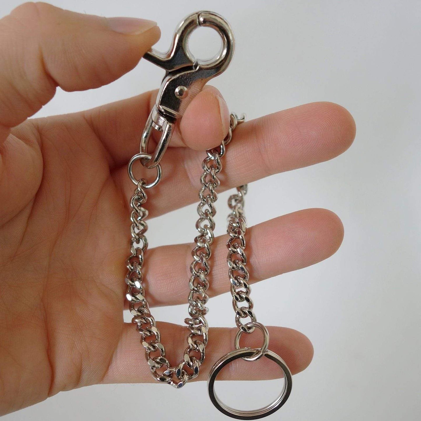 Metal Keyring Keychain Biker Security Hipster Chain Belt Clip Wallet Key Ring Metal Keyring Keychain Biker Security Hipster Chain Belt Clip Wallet Key Ring