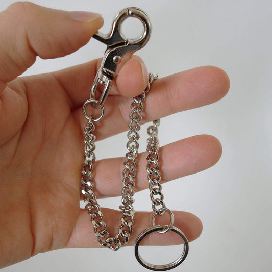 Metal Keyring Keychain Biker Security Hipster Chain Belt Clip Wallet Key Ring Metal Keyring Keychain Biker Security Hipster Chain Belt Clip Wallet Key Ring