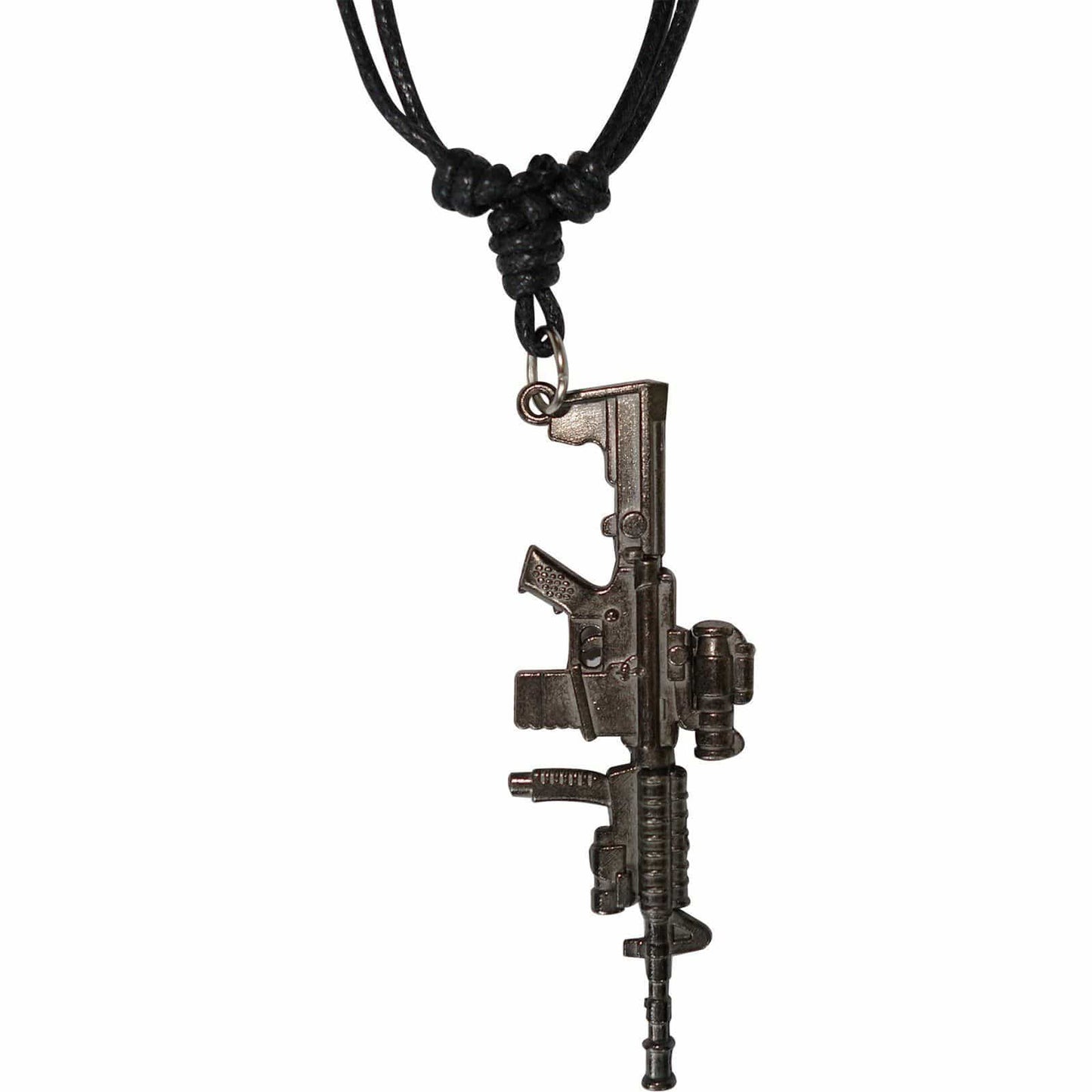 Metal Machine Gun Rifle Pendant Necklace Chain Mens Boys Kids Children Jewellery