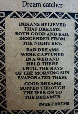 Mini Dark Brown Dreamcatcher Childrens Kids Boys Girls Bedroom Car Hanging Toy