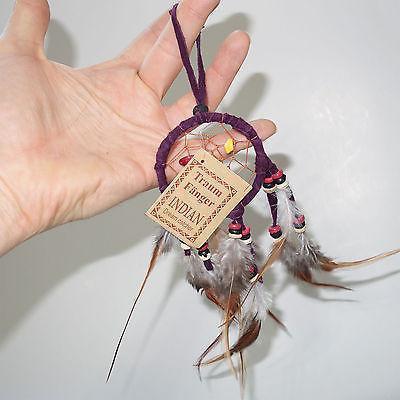 Mini Dark Purple Dream Catcher Children Boys Girls Bedroom Car Decor Toy Present Mini Dark Purple Dream Catcher Children Boys Girls Bedroom Car Decor Toy Present