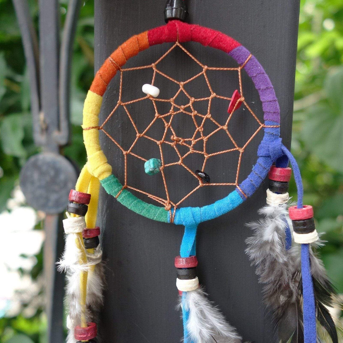 Mini Rainbow Dreamcatcher Childrens Kid Boys Girls Bedroom Car Decor Toy Present
