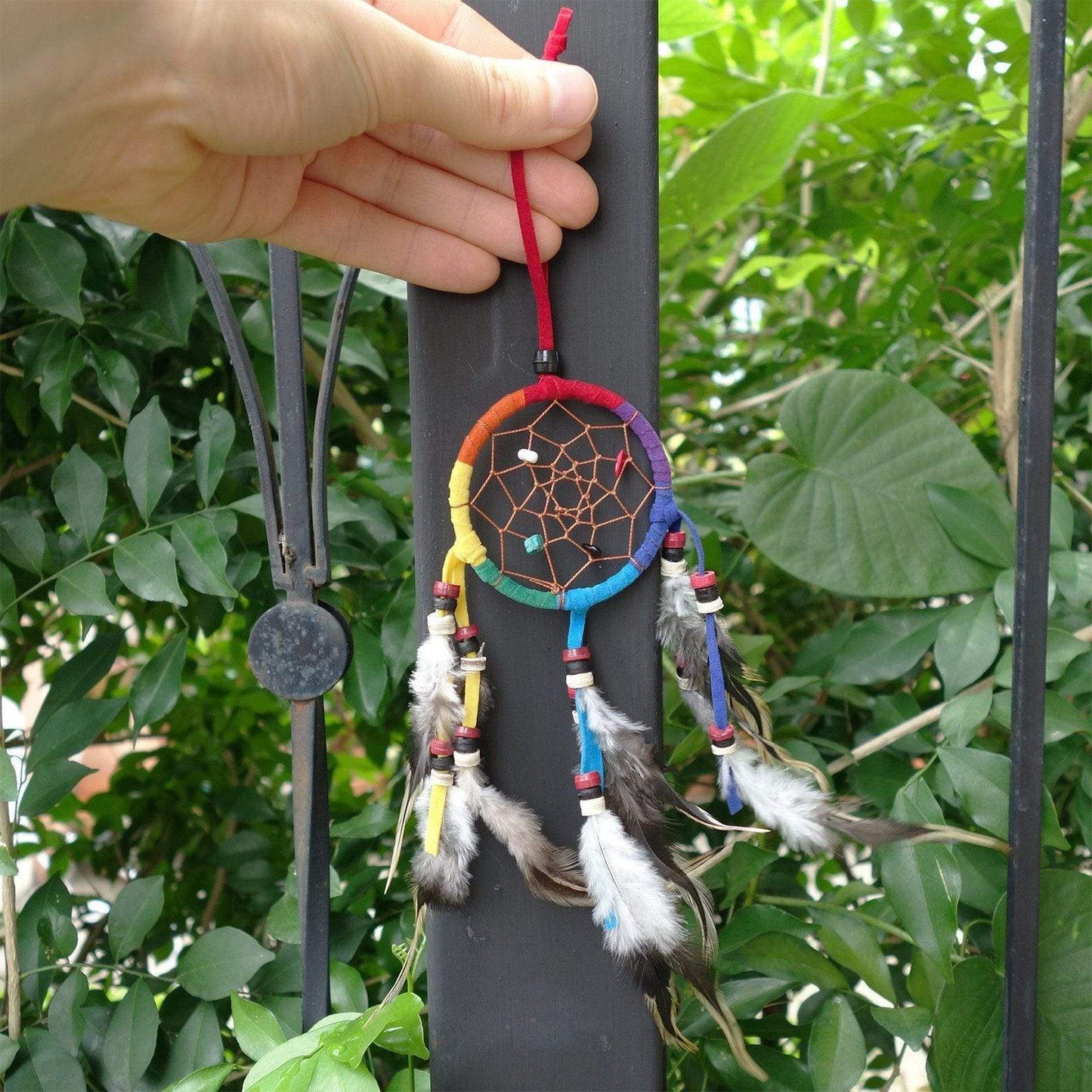 Mini Rainbow Dreamcatcher Childrens Kid Boys Girls Bedroom Car Decor Toy Present