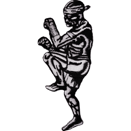 Muay Thai Boxing Iron On Patch Sew On Clothes Bag Embroidery Embroidered Badge