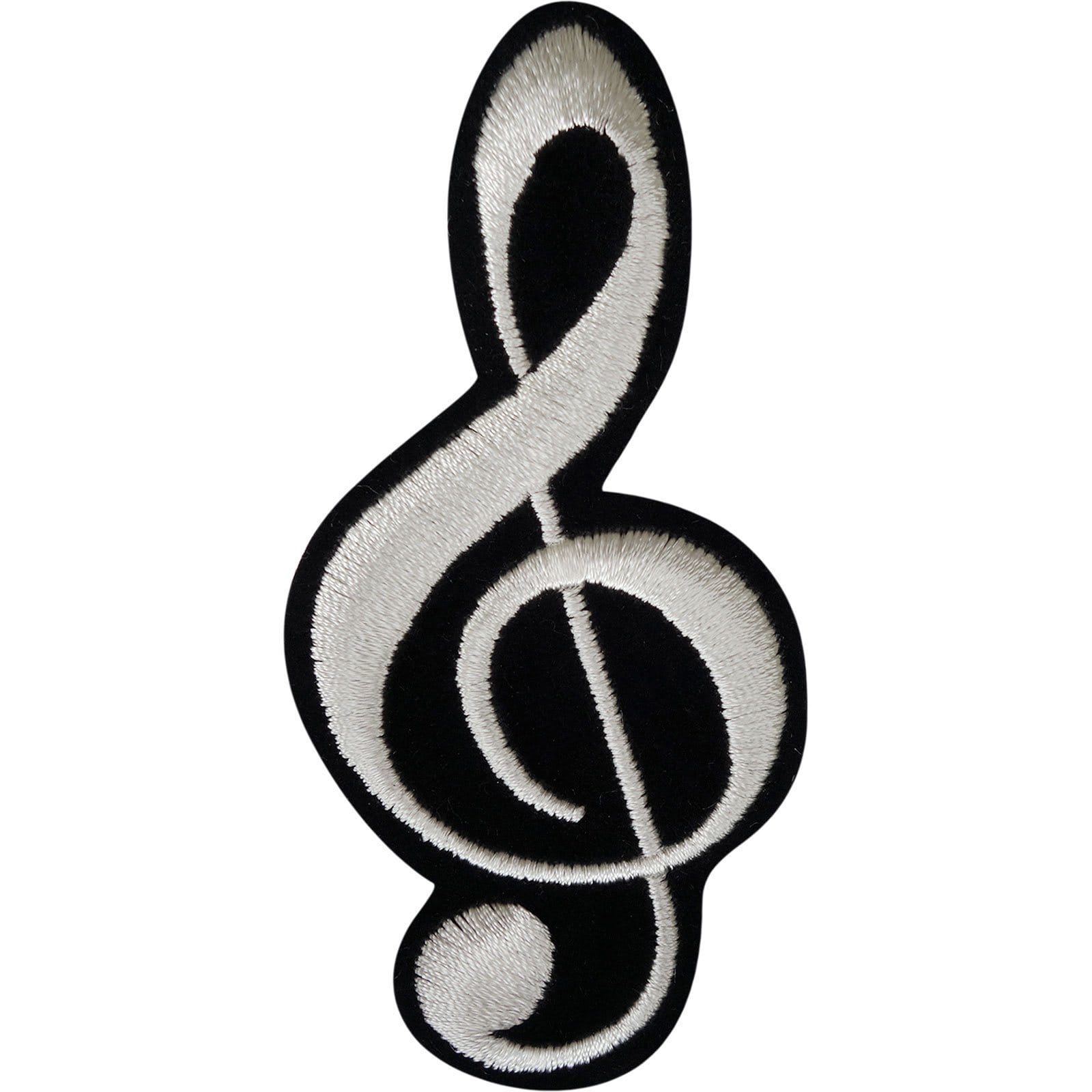 Music Note Patch Iron Sew On Clothes Bag Embroidered Badge Embroidery