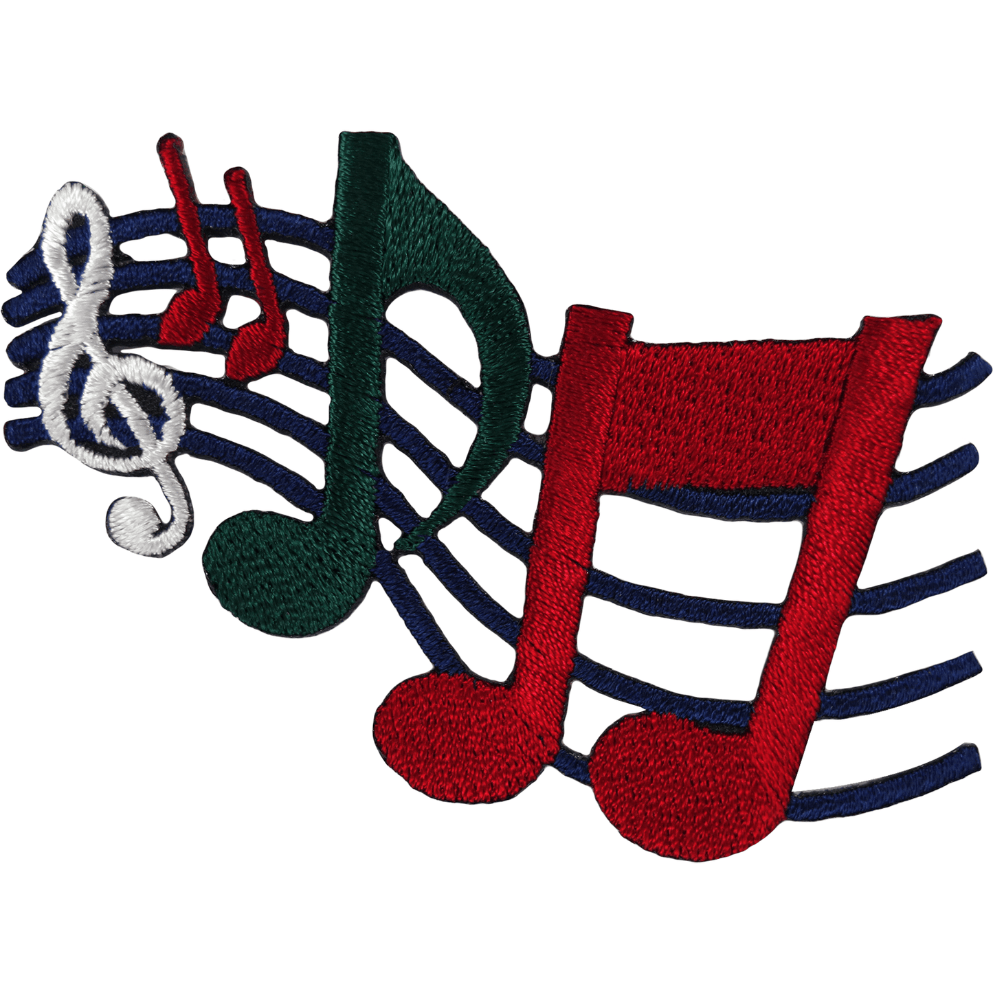 Music Notes Patch Iron Sew On T Shirt Jeans Bag Embroidered Badge Musical Sheet