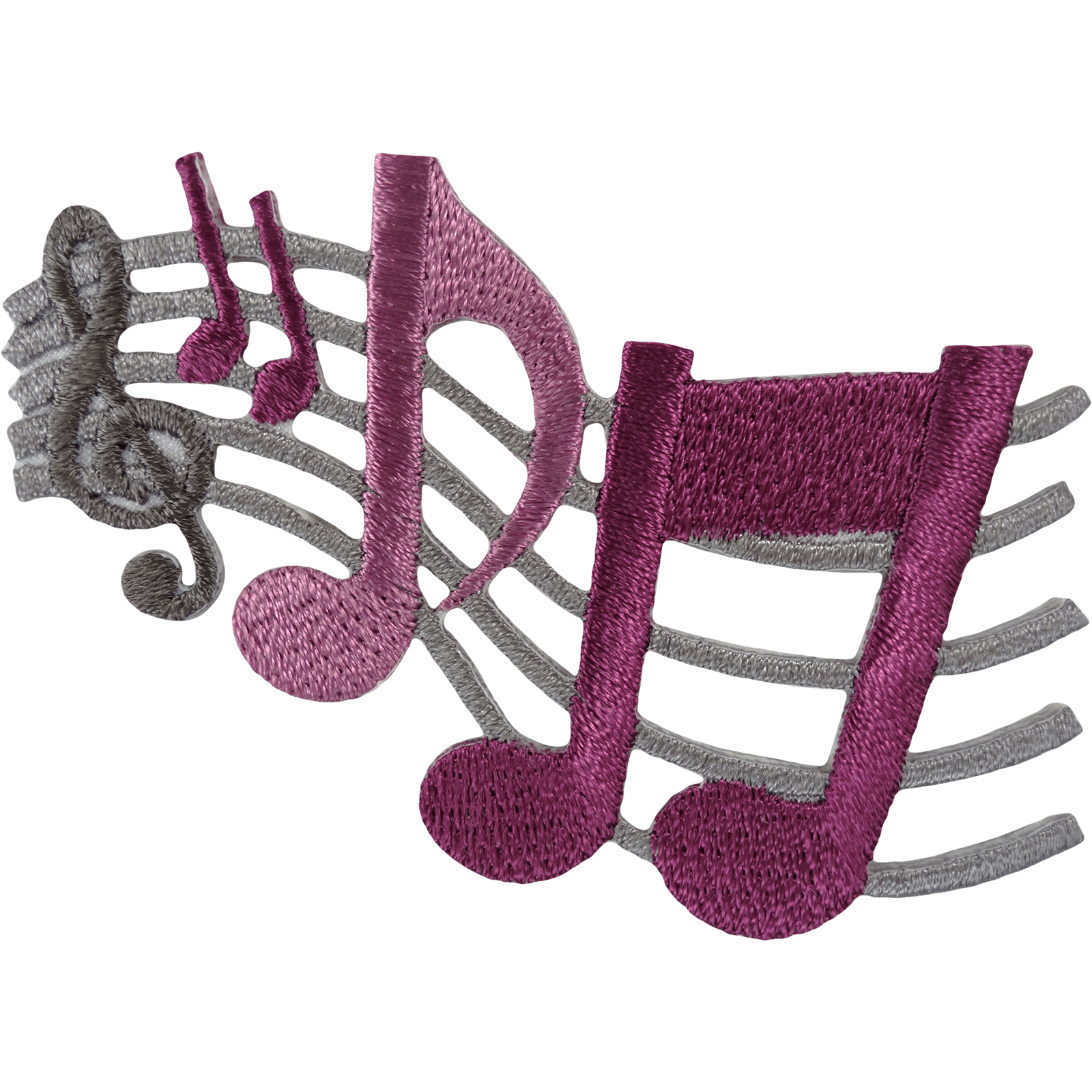 Music Notes Patch Musical Sheet Embroidered Badge Iron Sew On T Shirt Jacket Bag
