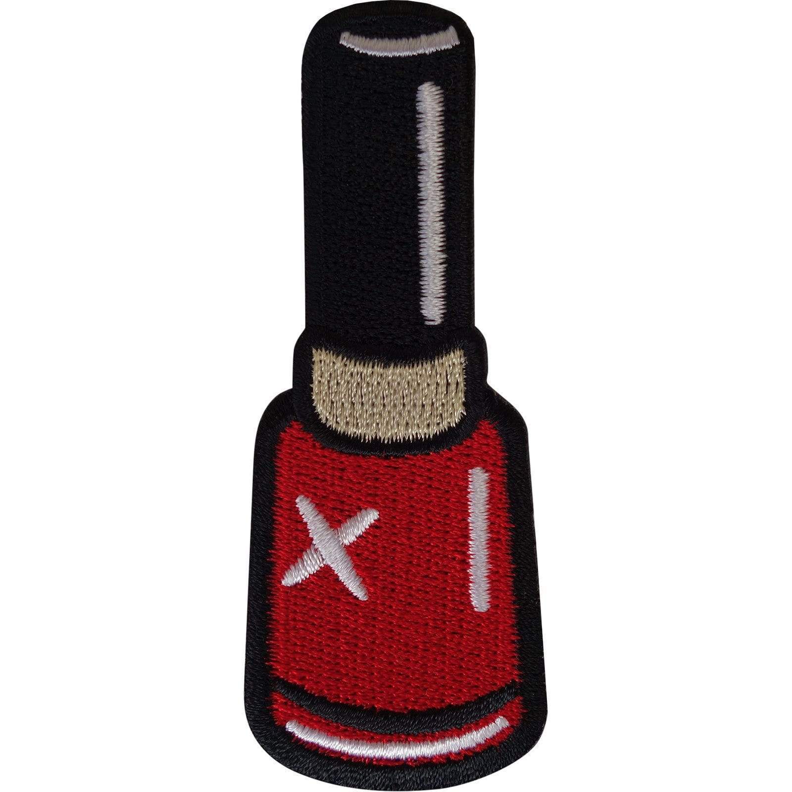 Nail Polish Patch Iron Sew On Clothes Makeup Embroidered Badge Make Up Applique