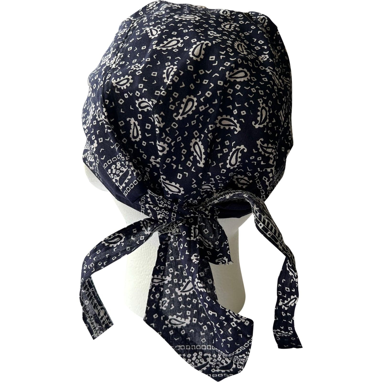 Navy Blue Bandana Zandana Hairband Headband Scarf Durag Hair Head Band Hat Cap