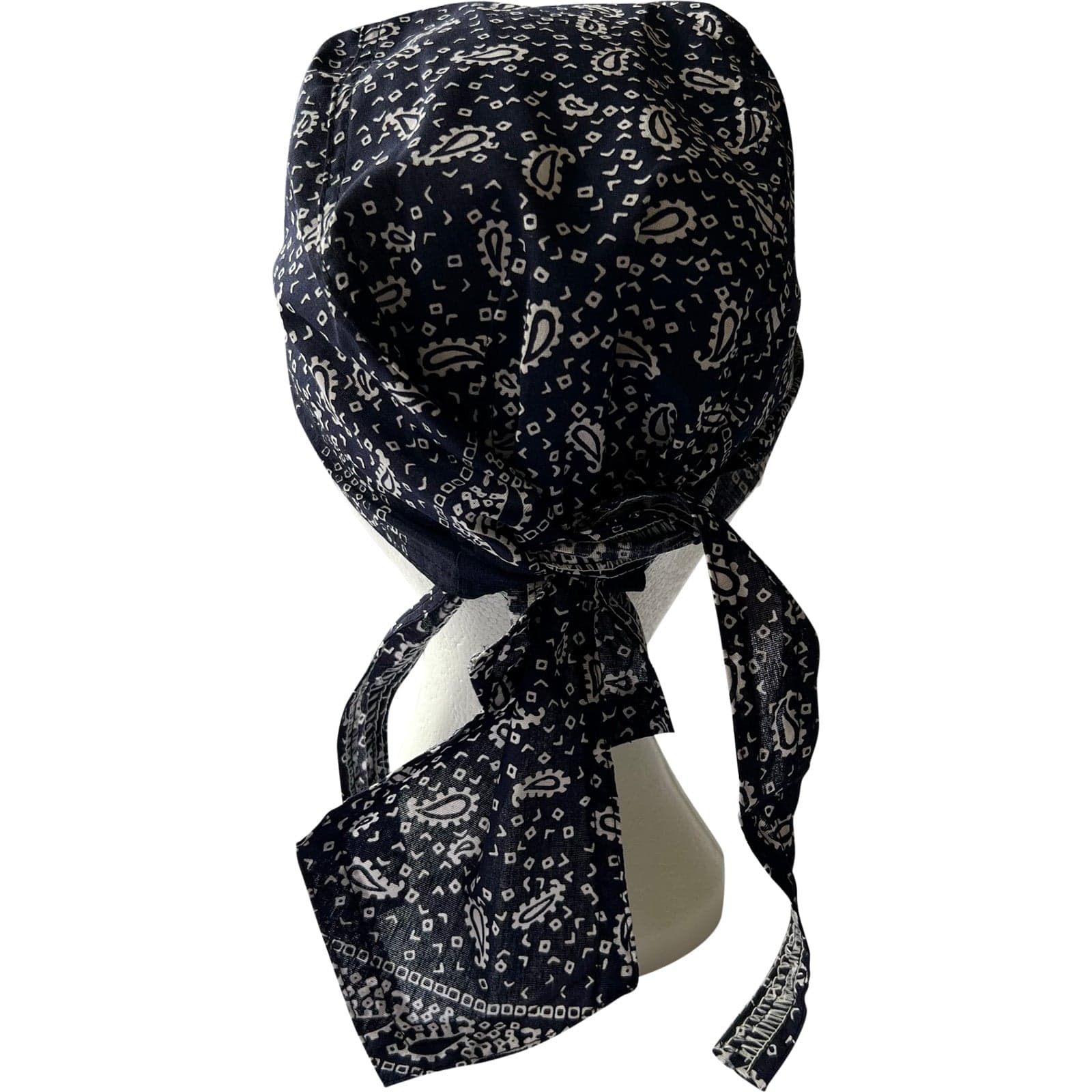 Navy Blue Bandana Zandana Hairband Headband Scarf Durag Hair Head Band Hat Cap