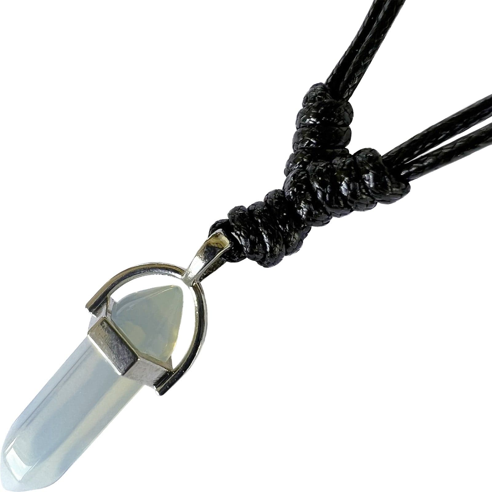 Opal Crystal Necklace Pendant Womens Mens Girl Opalite Quartz Gemstone Jewellery