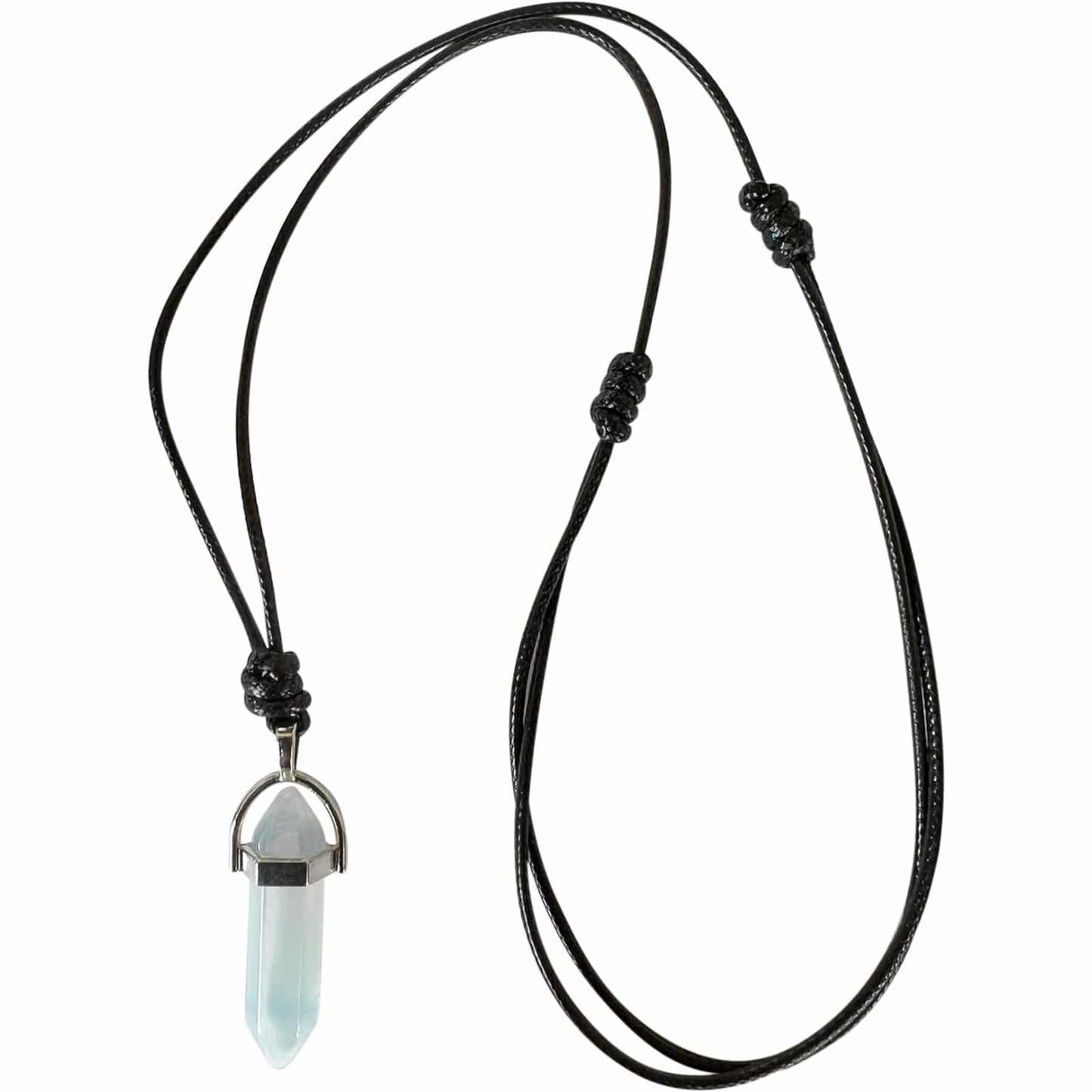 Opal Crystal Necklace Pendant Womens Mens Girl Opalite Quartz Gemstone Jewellery