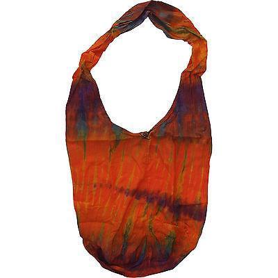 Orange Hobo Tie Dye One Strap Messenger Handbag Purse Ladies Mens Women Girl Boy