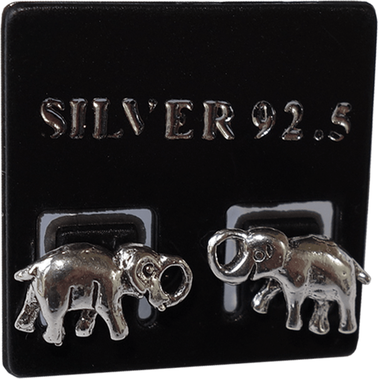 Pair 925 Sterling Silver Elephant Earrings Ear Studs Ladies Girls Stud Jewellery