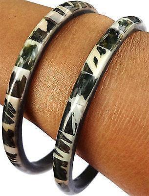 Pair of Ceramic Bangles Wristbands Friendship Bracelets Womens Ladies Jewellery Pair of Ceramic Bangles Wristbands Friendship Bracelets Womens Ladies Jewellery