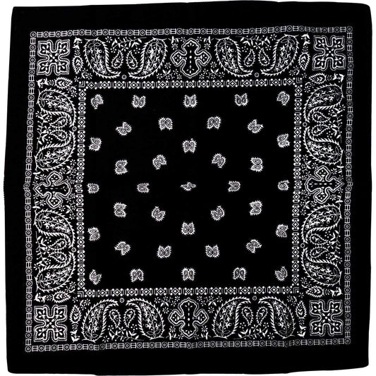 Paisley Leaf Black Bandana Hair Band Head Bandanna Headband Scarf Sport Chef Hat Paisley Leaf Black Bandana Hair Band Head Bandanna Headband Scarf Sport Chef Hat