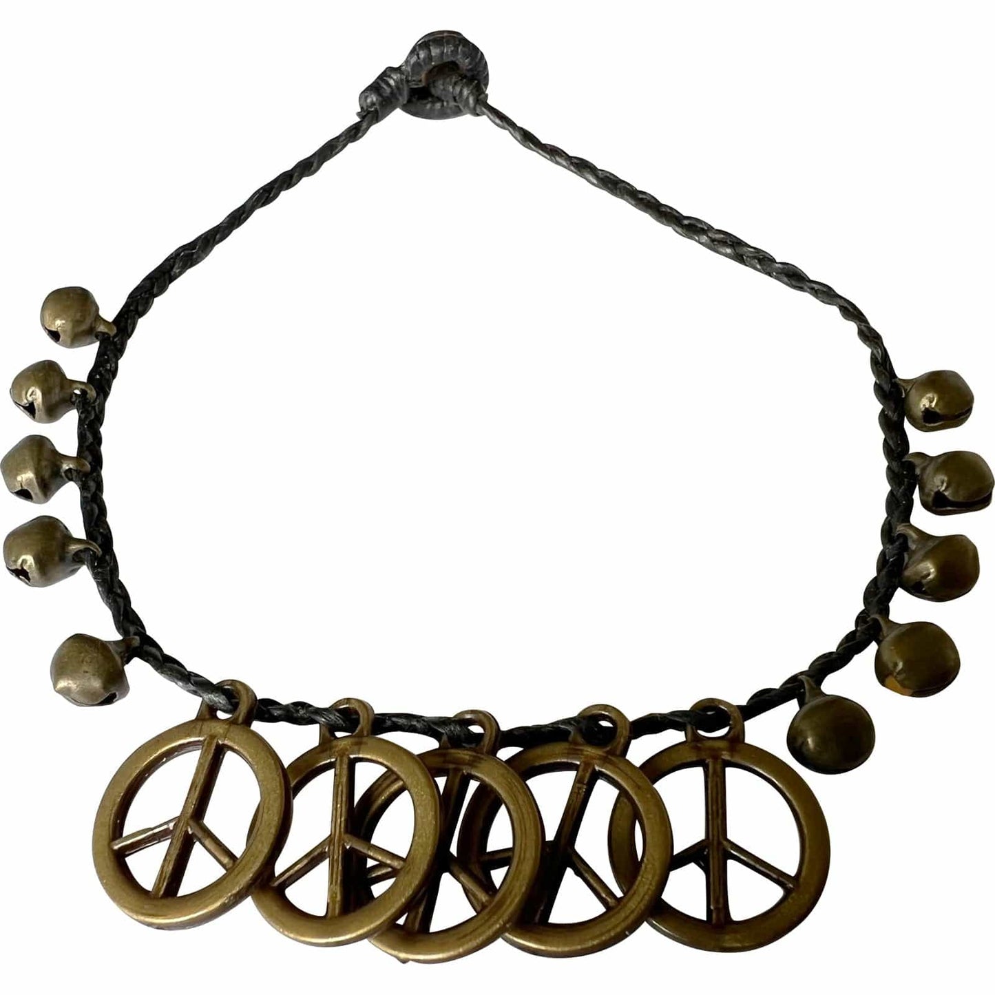 Peace Sign Symbol Anklet Foot Chain Ankle Bracelet Mens Womens Girls Jewellery