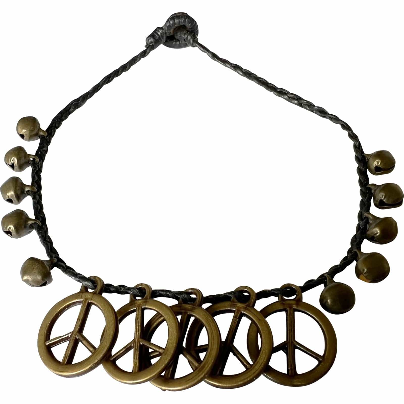 Peace Sign Symbol Anklet Foot Chain Ankle Bracelet Mens Womens Girls Jewellery