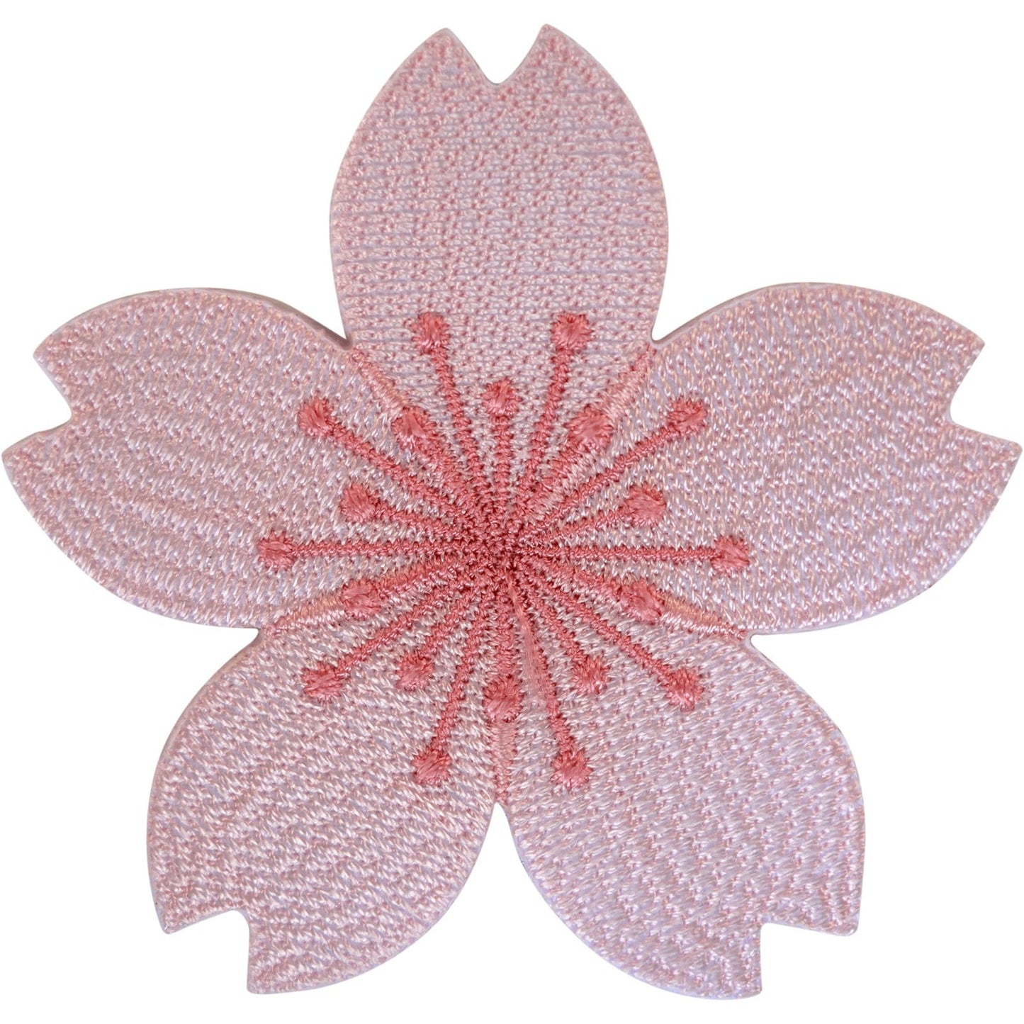 Pink Flower Patch Iron Sew On Dress Skirt T Shirt Bag Floral Embroidered Badge