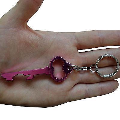Pink Skeleton Key Ring Chain Fob Bottle Opener Keyring Keychain Party Bag Toy Pink Skeleton Key Ring Chain Fob Bottle Opener Keyring Keychain Party Bag Toy