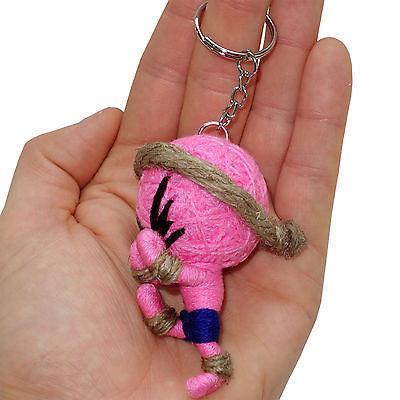 Pink Thai Boxing Voodoo Doll Boxer Keyring Keychain Key Chain Fob Bag Charm Toy Pink Thai Boxing Voodoo Doll Boxer Keyring Keychain Key Chain Fob Bag Charm Toy