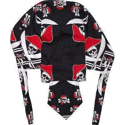 Pirate Skull Bone Eye Patch Sword Design Bandana Hat Toy for Fancy Dress Costume