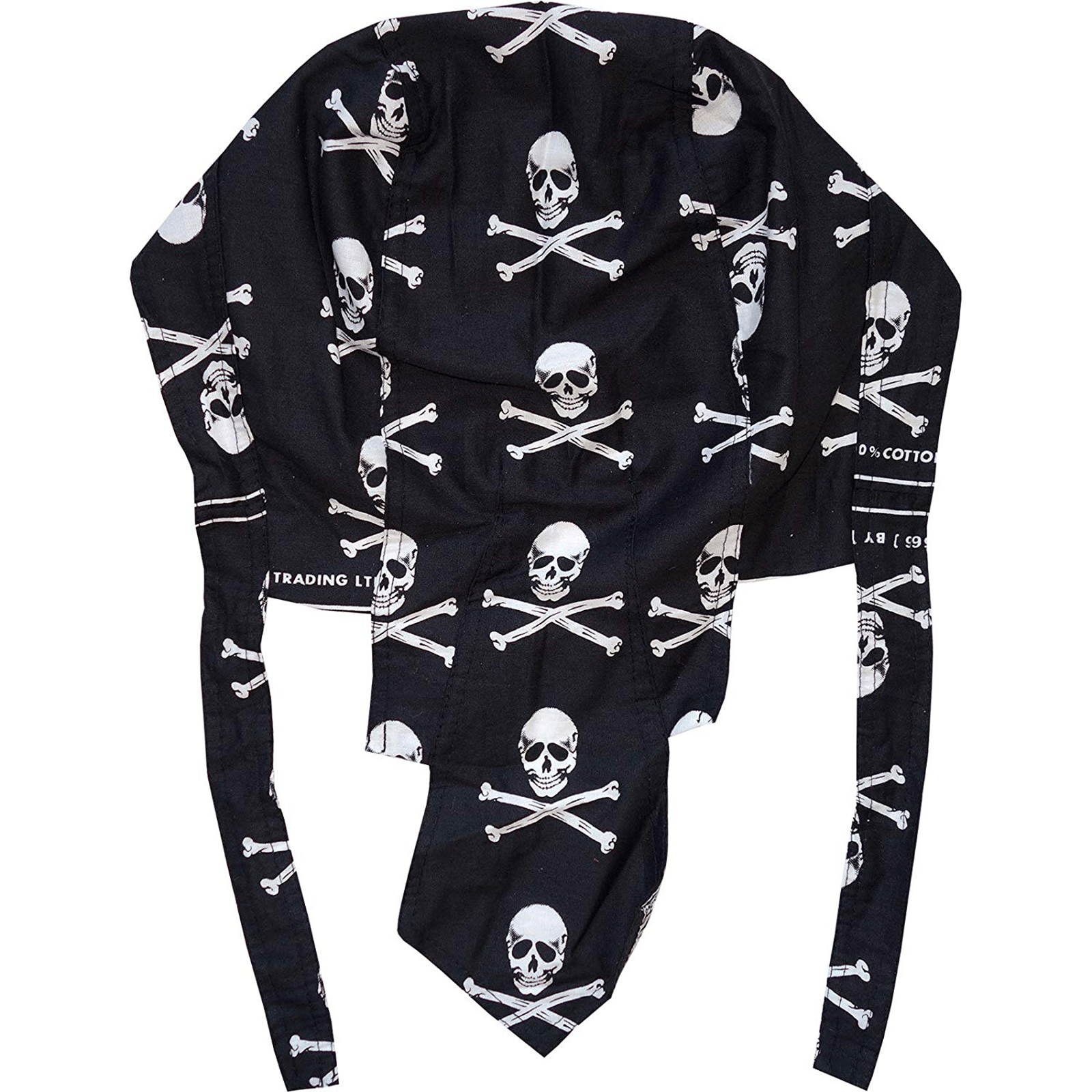 Pirate Zandana Skull and Cross Bone Cap Hat Motorcycle Biker Bandana Fancy Dress