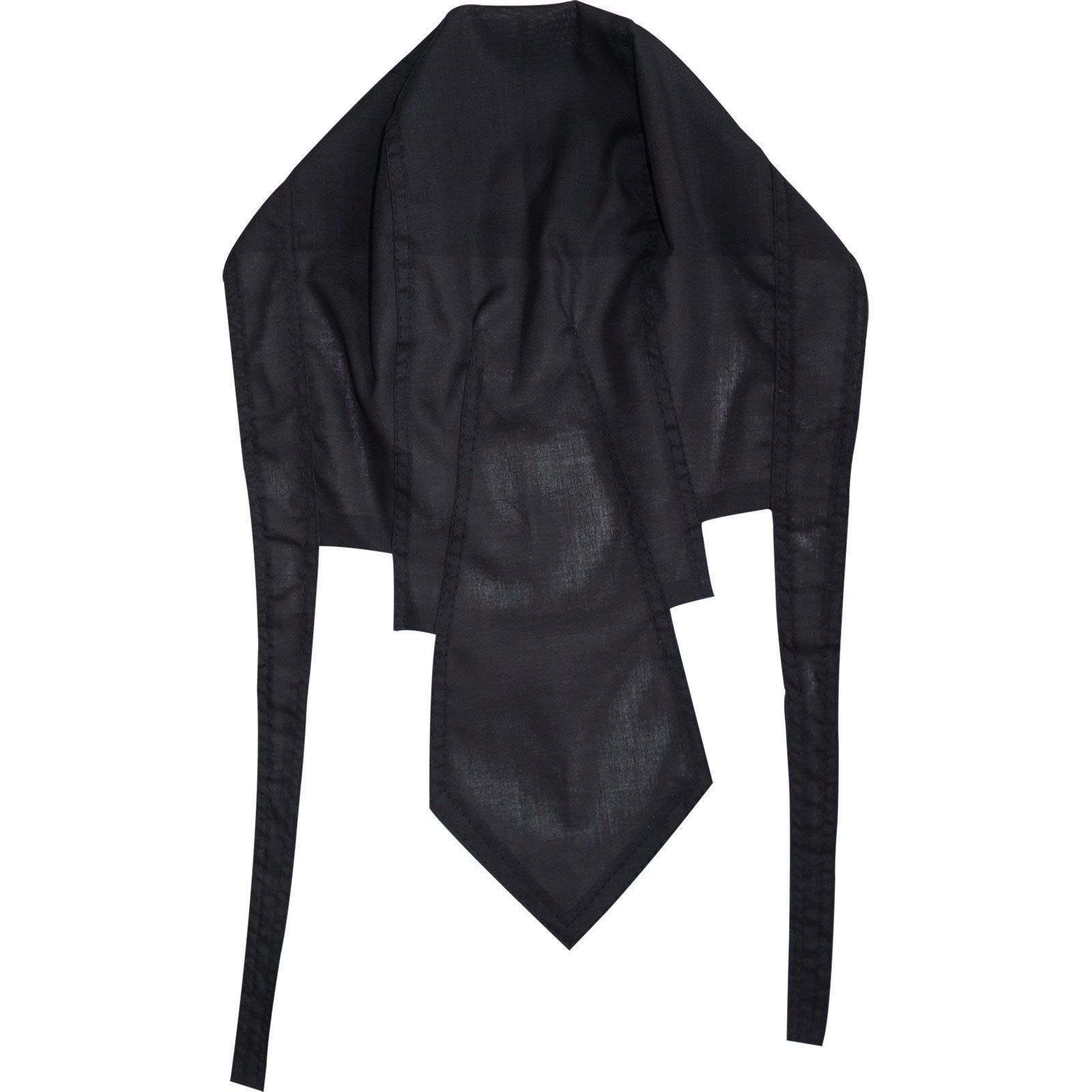Plain Black Bandana Biker Durag Pirate Fancy Dress Cycling Catering Chef Hat Cap
