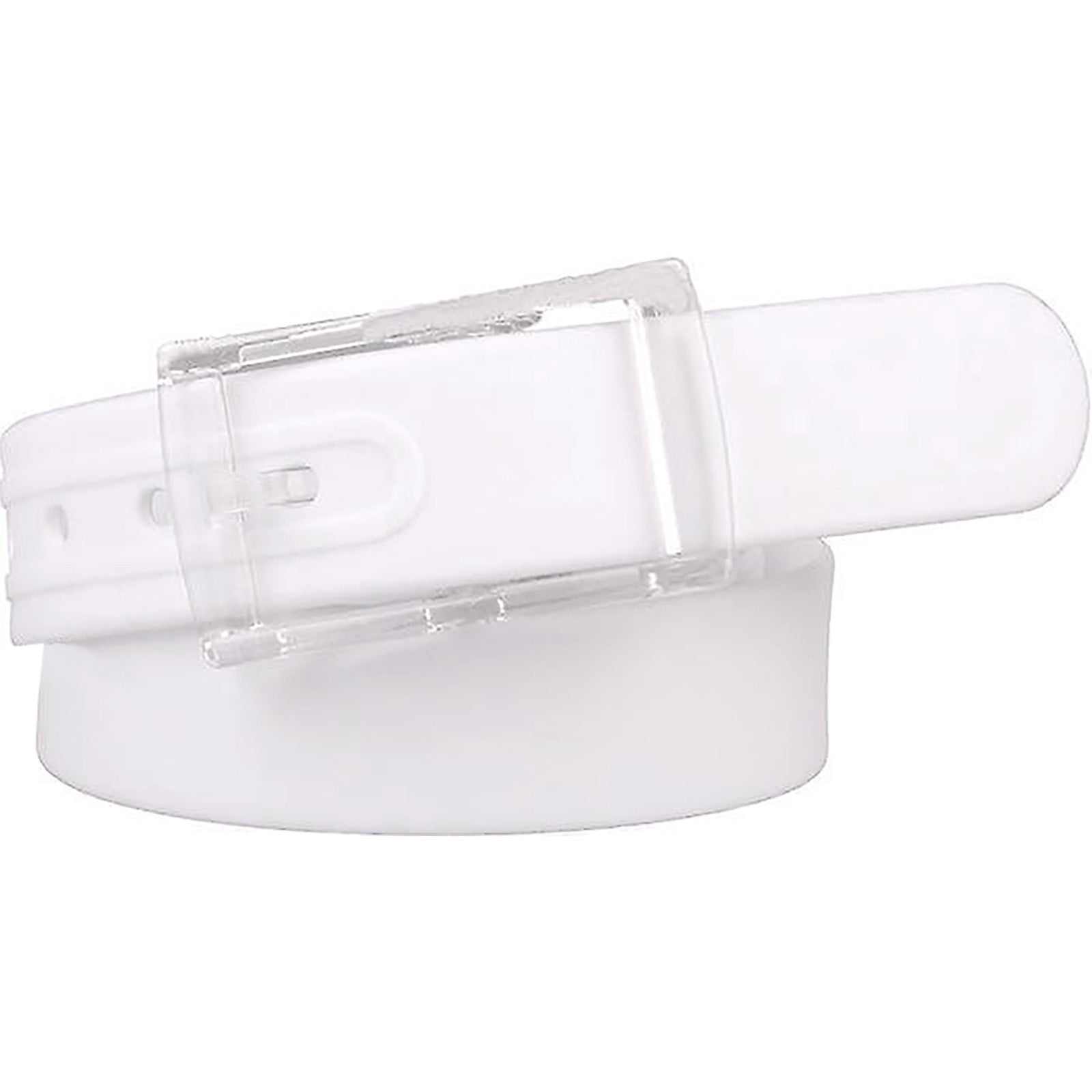 Plain White Silicone Rubber Belt Mens Womens Ladies Metal Detector Free Travel