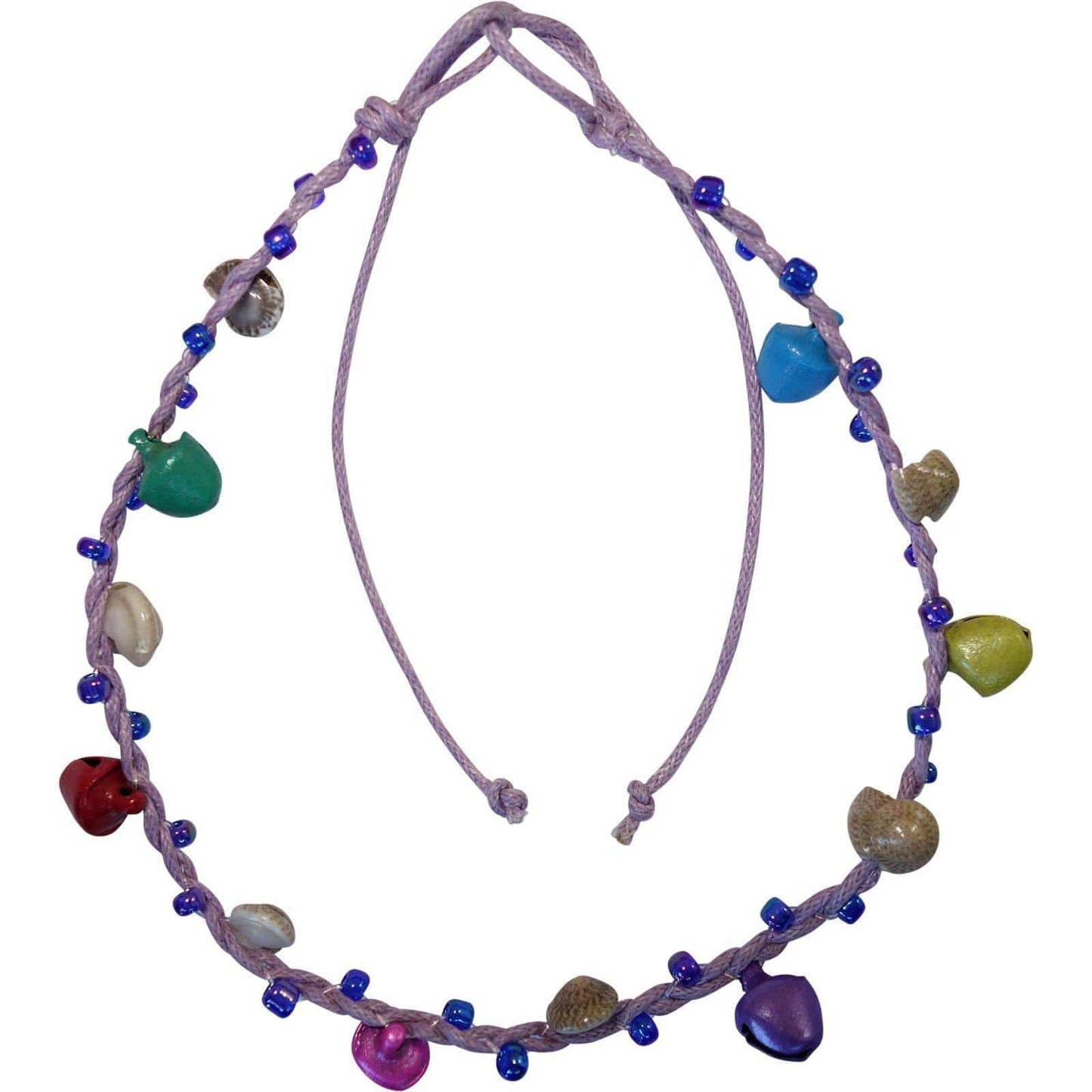 Purple Anklet Bell Shell Beads Ankle Bracelet Foot Chain Womens Ladies Jewellery