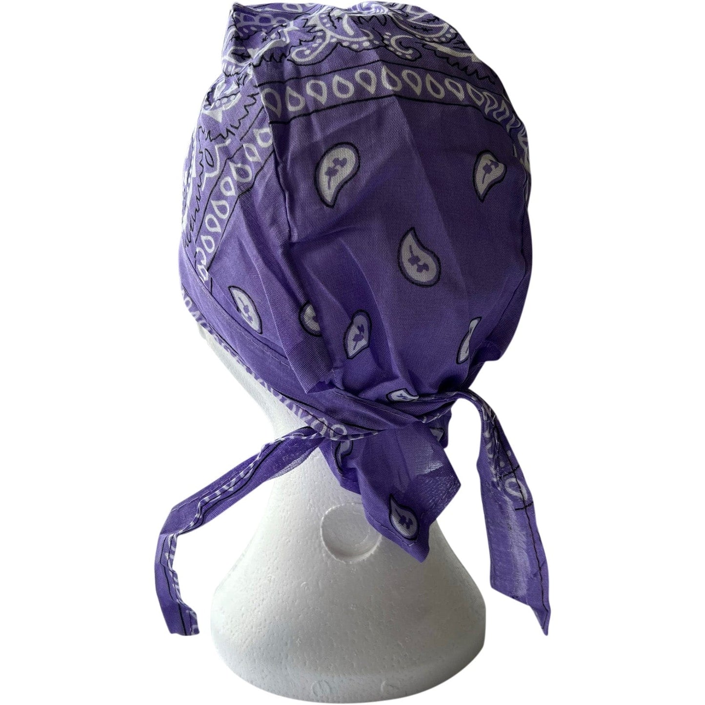 Purple Bandana Zandana Hairband Headband Headscarf Durag Hair Head Band Hat Cap