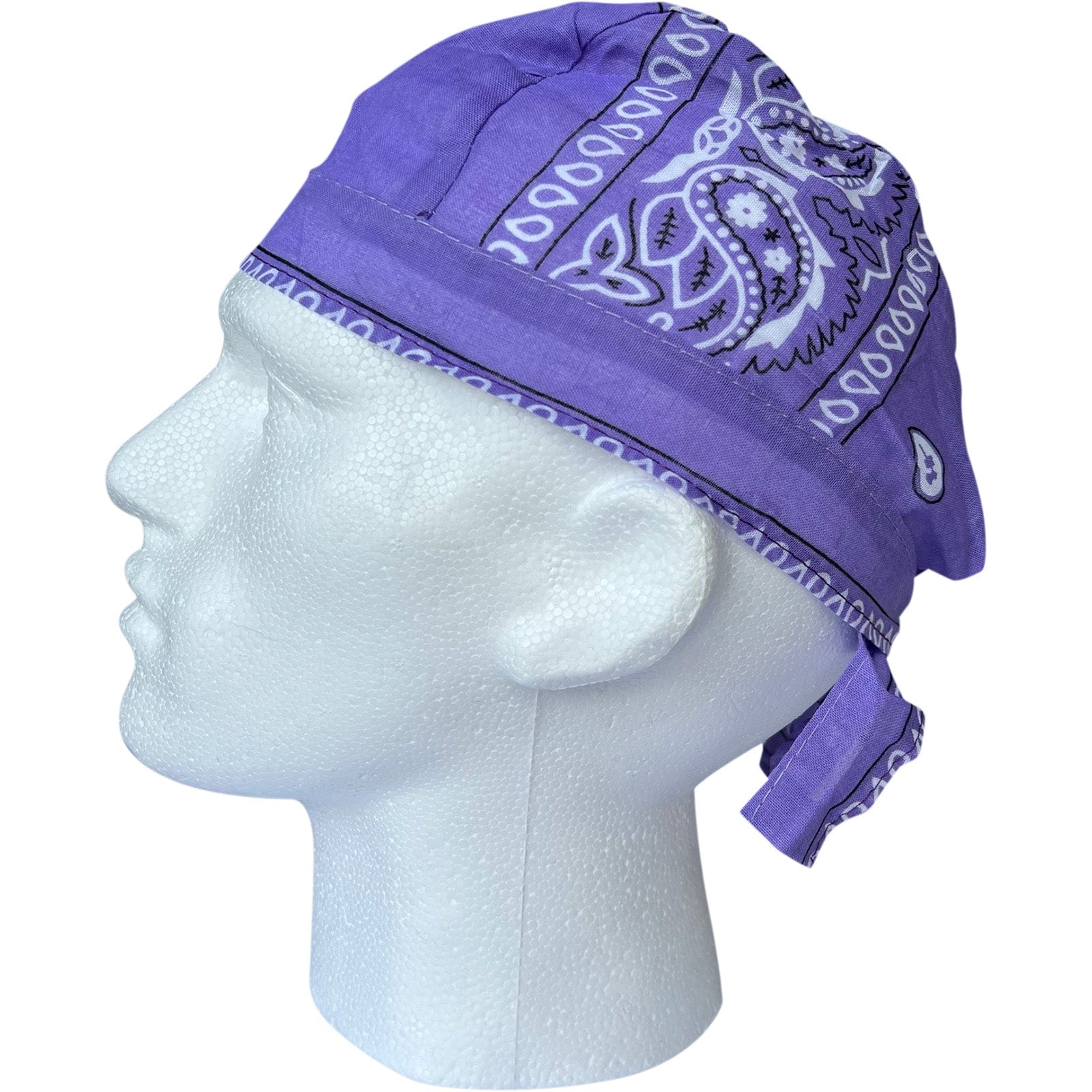 Purple Bandana Zandana Hairband Headband Headscarf Durag Hair Head Band Hat Cap