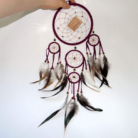 Purple Handmade Dreamcatcher Medium Childrens Kids Boys Girls Bedroom Decor Toy