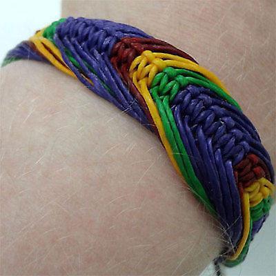 Purple Rasta Bracelet Wristband Bangle Mens Womens Boys Girls Ladies Jewellery Purple Rasta Bracelet Wristband Bangle Mens Womens Boys Girls Ladies Jewellery