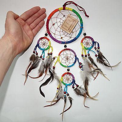 Rainbow Indian Dreamcatcher Boys Girls Childs Kids Bedroom Small Dream Catcher