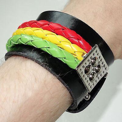 Rasta Reggae Friendship Bracelet Wristband Hippy Cuff Bangle Mens Womens Ladies Rasta Reggae Friendship Bracelet Wristband Hippy Cuff Bangle Mens Womens Ladies