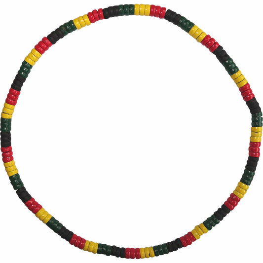 Rasta Reggae Wood Bead Necklace Chain Mens Womens Ladies Girls Boys Jewellery