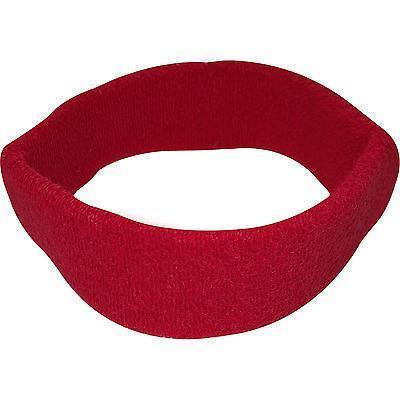 Red Sports Head Sweatband Hairband Sweat Band Headband Fitness Tennis Running