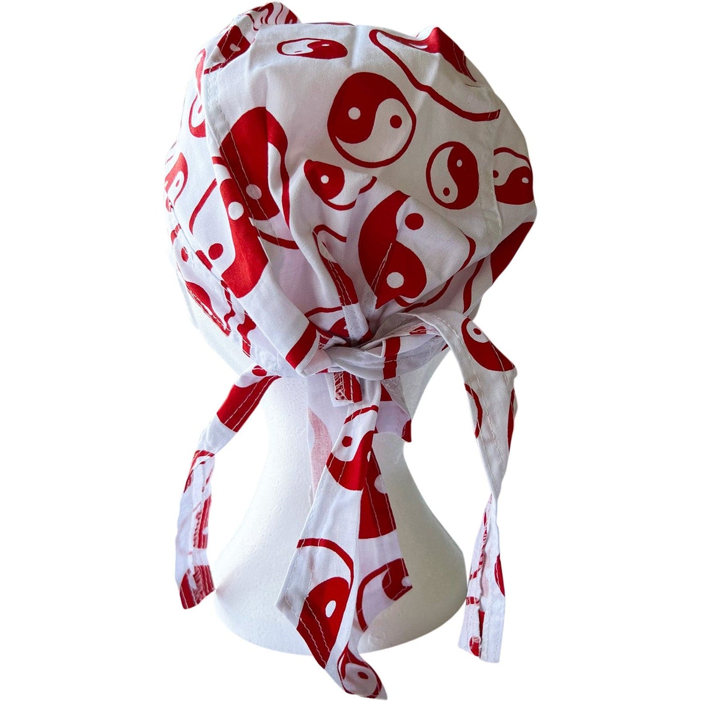 Red White Yin Yang Bandana Zandana Hairband Headband Headscarf Durag Sun Hat Cap