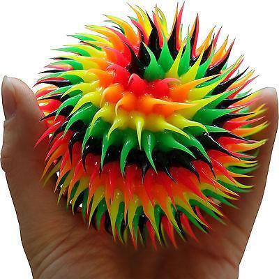 Reggae Neon Rubber Silicone Bouncy Ball Kid Childrens Boy Girl Toy Mini Football
