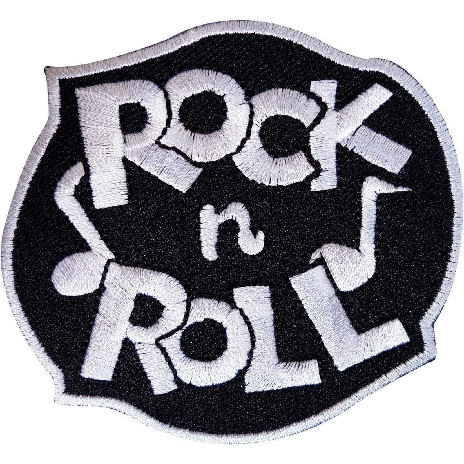Rock N Roll Embroidered Patch Music Badge Iron On and Sew On Jeans Shi