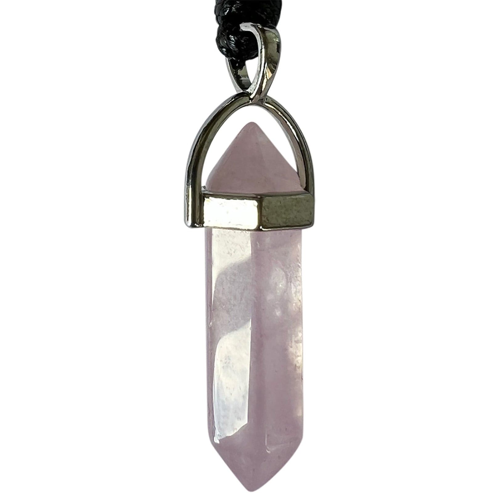 Rose Quartz Pink Crystal Necklace Pendant Womens Mens Girls Gemstone Jewellery