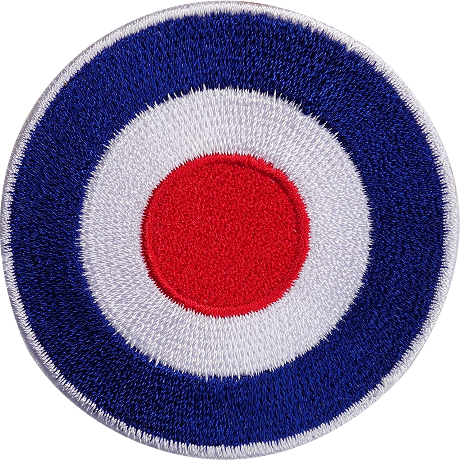 US Air Force Iron-On Patch – 3 Inch Embroidered Round – Military Applique