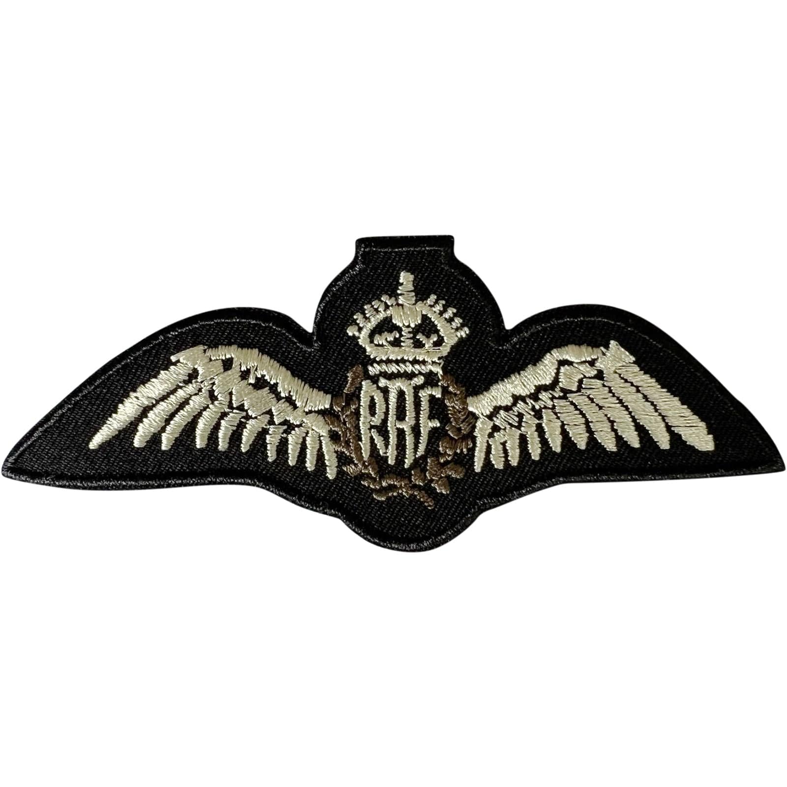 Royal Air Force Patch Iron Sew On Clothes Bag Crown Wings RAF Embroide