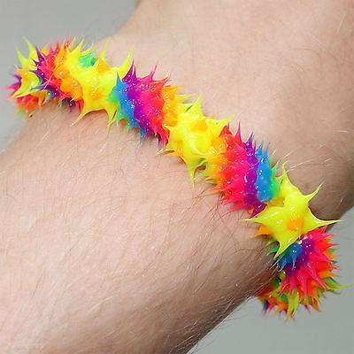 Rubber Silicone Rainbow Wristband Bracelet Bangle Gay Pride Lesbian Festival Toy Rubber Silicone Rainbow Wristband Bracelet Bangle Gay Pride Lesbian Festival Toy